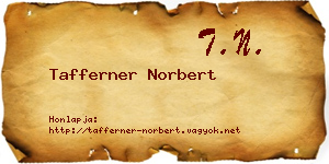 Tafferner Norbert névjegykártya